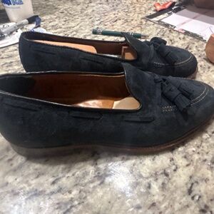 Alden x Brogue suede tassel Loafers, size 9